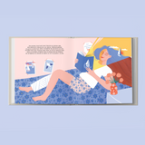 illustration double page livre enfant Florence - collection les Mini Confettis
