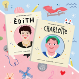 Duo livres enfants Edith Piaf et Charlotte Perriand les Mini Confettis