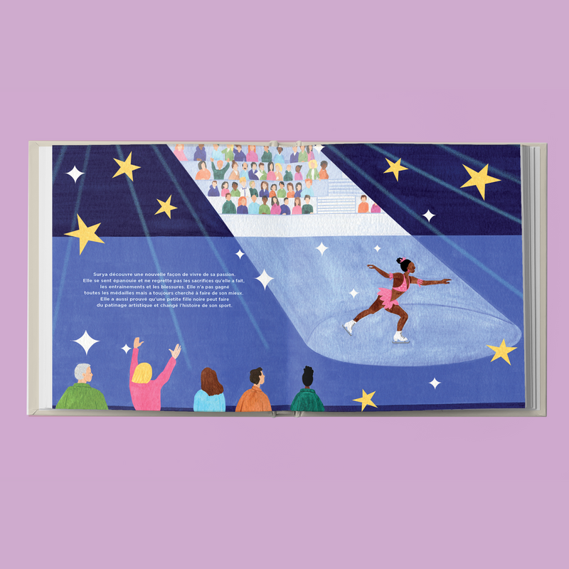 Illustration double page du livre pour enfant Surya les Mini Confettis