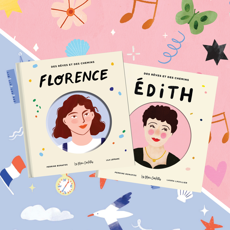 Duo livre enfants Edit Piaf et Florence Arthaud Les Mini Confettis