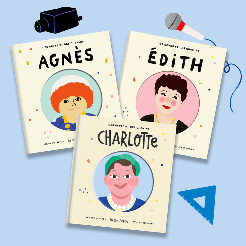 Les Confettis Livres TRIO - Agnès + Charlotte + Édith